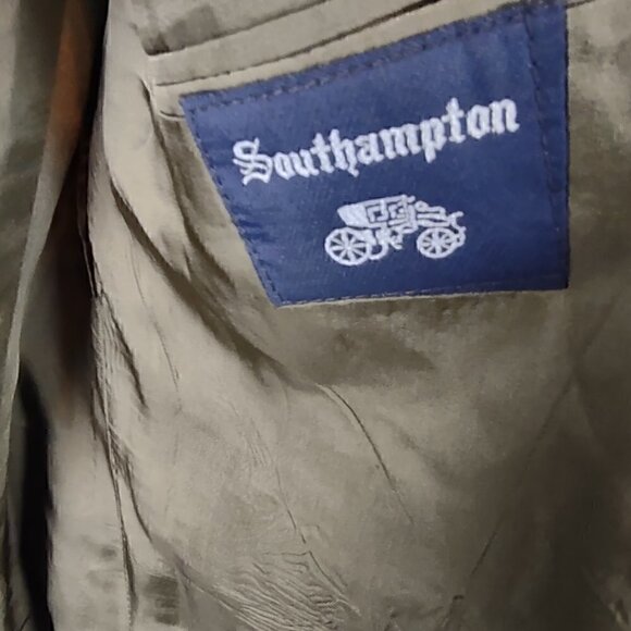Walters and Hilman Southampton Olive Green Suit Jacket Size 43R - Picture 10 of 11